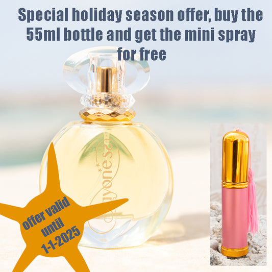 HAPPY flower perfume, luxurious spray bottle 55ml